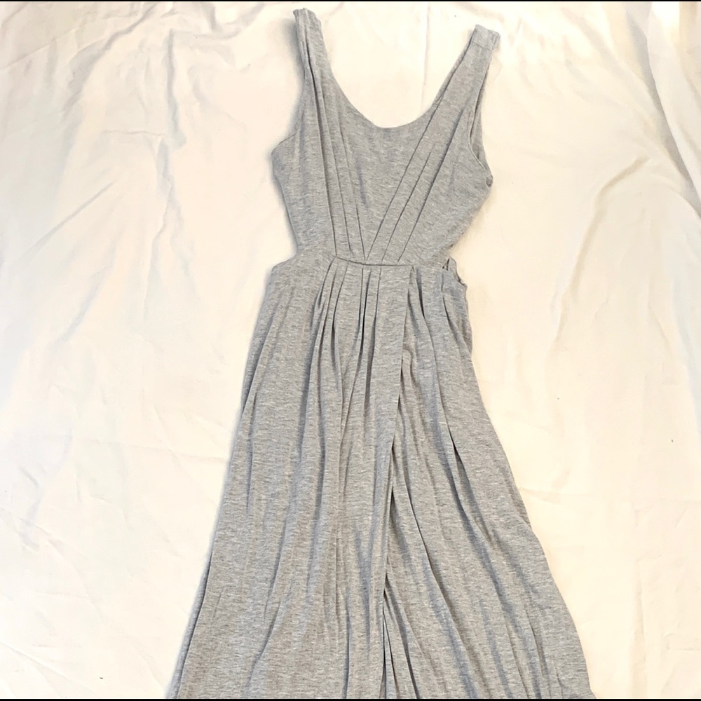 Full length gray dress
